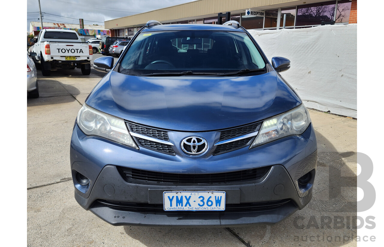 10/2014 Toyota Rav4 GX (4x4) ASA44R MY14 UPGRADE 4d Wagon Blue 2.5L