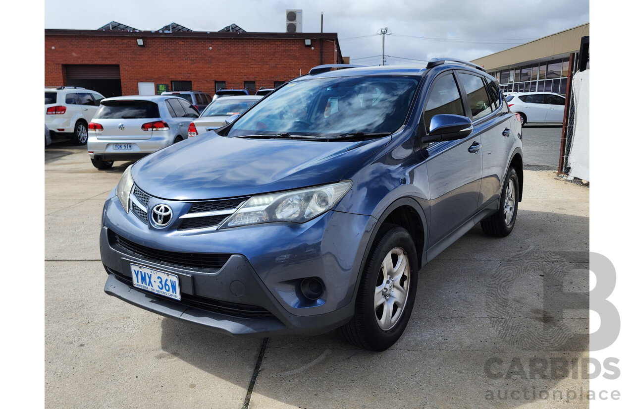10/2014 Toyota Rav4 GX (4x4) ASA44R MY14 UPGRADE 4d Wagon Blue 2.5L