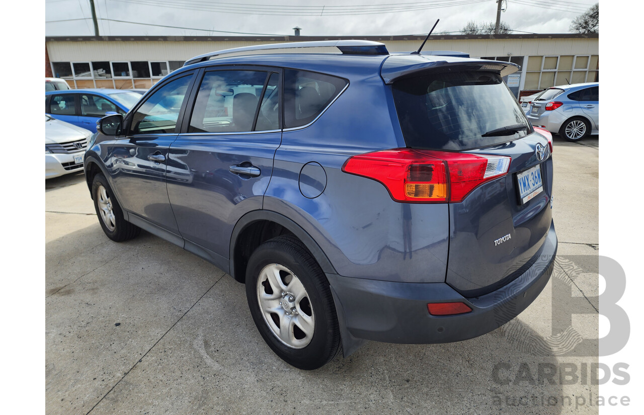 10/2014 Toyota Rav4 GX (4x4) ASA44R MY14 UPGRADE 4d Wagon Blue 2.5L