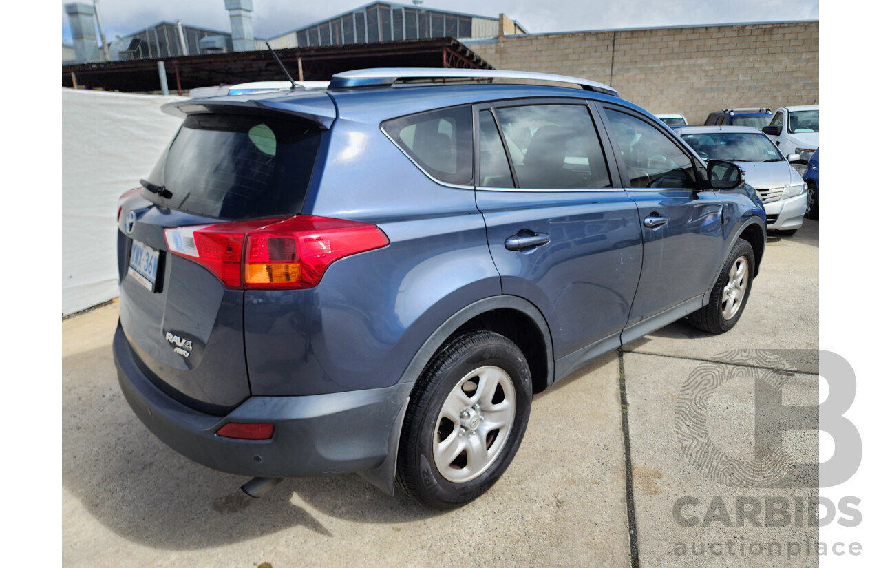 10/2014 Toyota Rav4 GX (4x4) ASA44R MY14 UPGRADE 4d Wagon Blue 2.5L