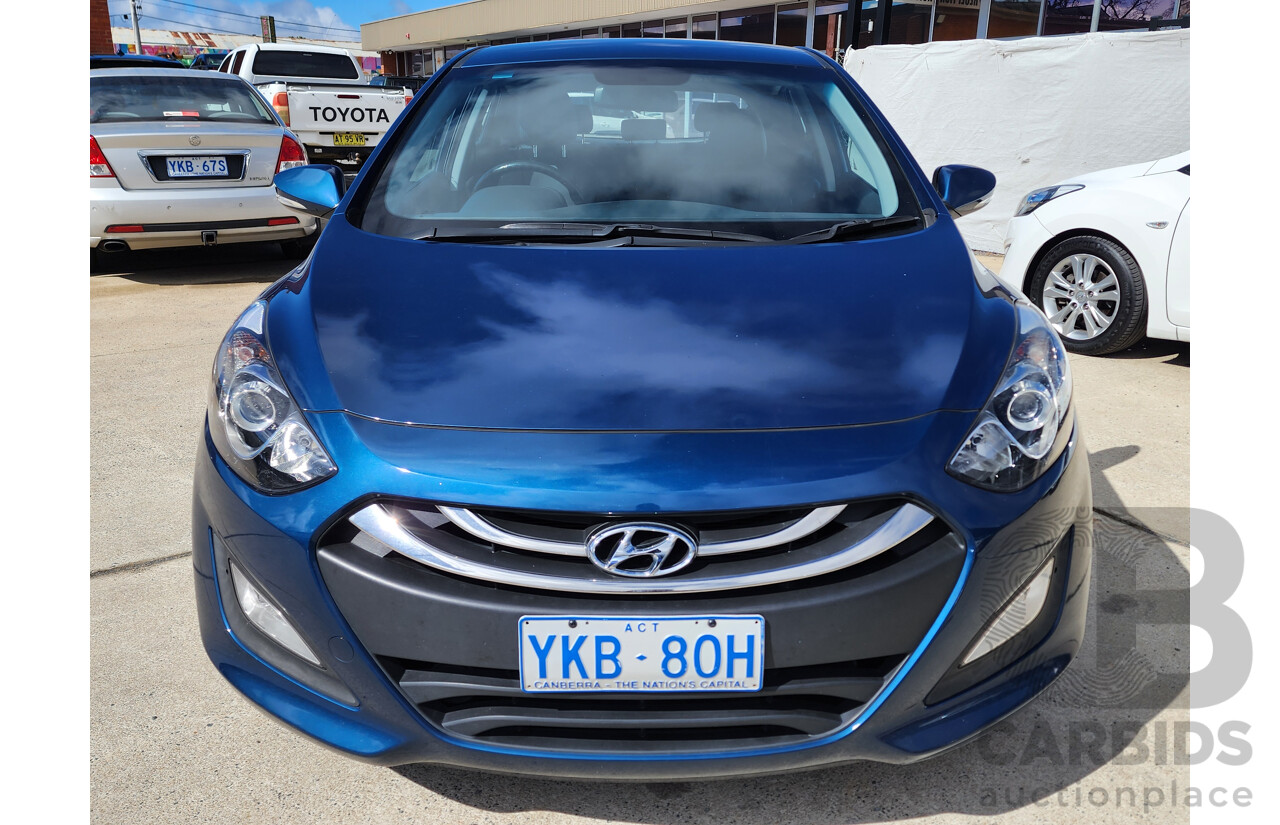 4/2014 Hyundai i30 Trophy GD MY14 5d Hatchback Blue 1.8L