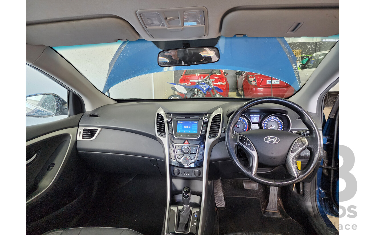 4/2014 Hyundai i30 Trophy GD MY14 5d Hatchback Blue 1.8L