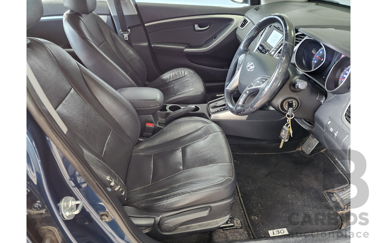 4/2014 Hyundai i30 Trophy GD MY14 5d Hatchback Blue 1.8L