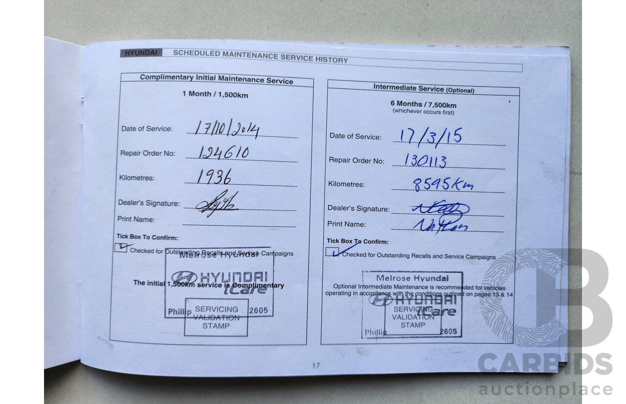 4/2014 Hyundai i30 Trophy GD MY14 5d Hatchback Blue 1.8L