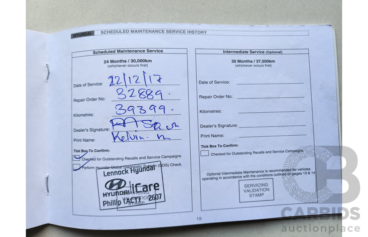 4/2014 Hyundai i30 Trophy GD MY14 5d Hatchback Blue 1.8L