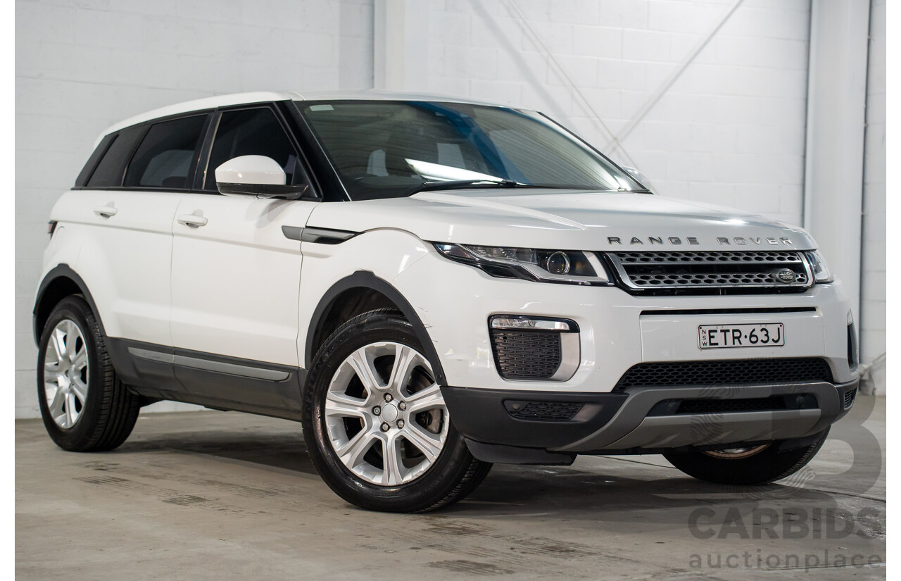 10/2015 Range Rover Evoque Td4 150 SE (AWD) LV MY16 5d Wagon Fuji White Turbo Diesel 2.0L