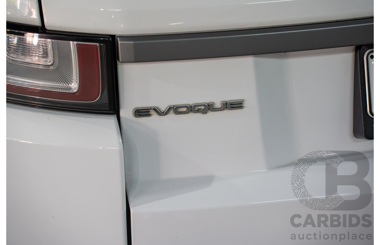 10/2015 Range Rover Evoque Td4 150 SE (AWD) LV MY16 5d Wagon Fuji White Turbo Diesel 2.0L