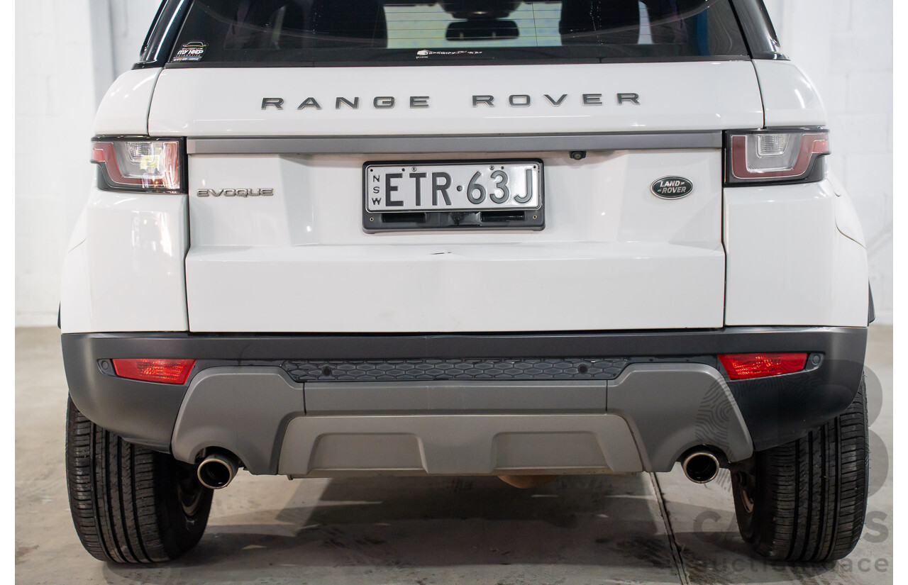 10/2015 Range Rover Evoque Td4 150 SE (AWD) LV MY16 5d Wagon Fuji White Turbo Diesel 2.0L