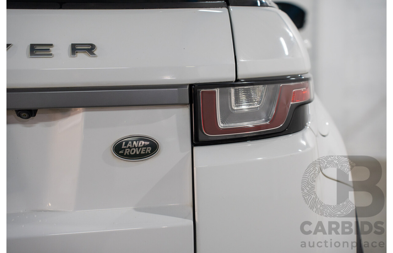 10/2015 Range Rover Evoque Td4 150 SE (AWD) LV MY16 5d Wagon Fuji White Turbo Diesel 2.0L