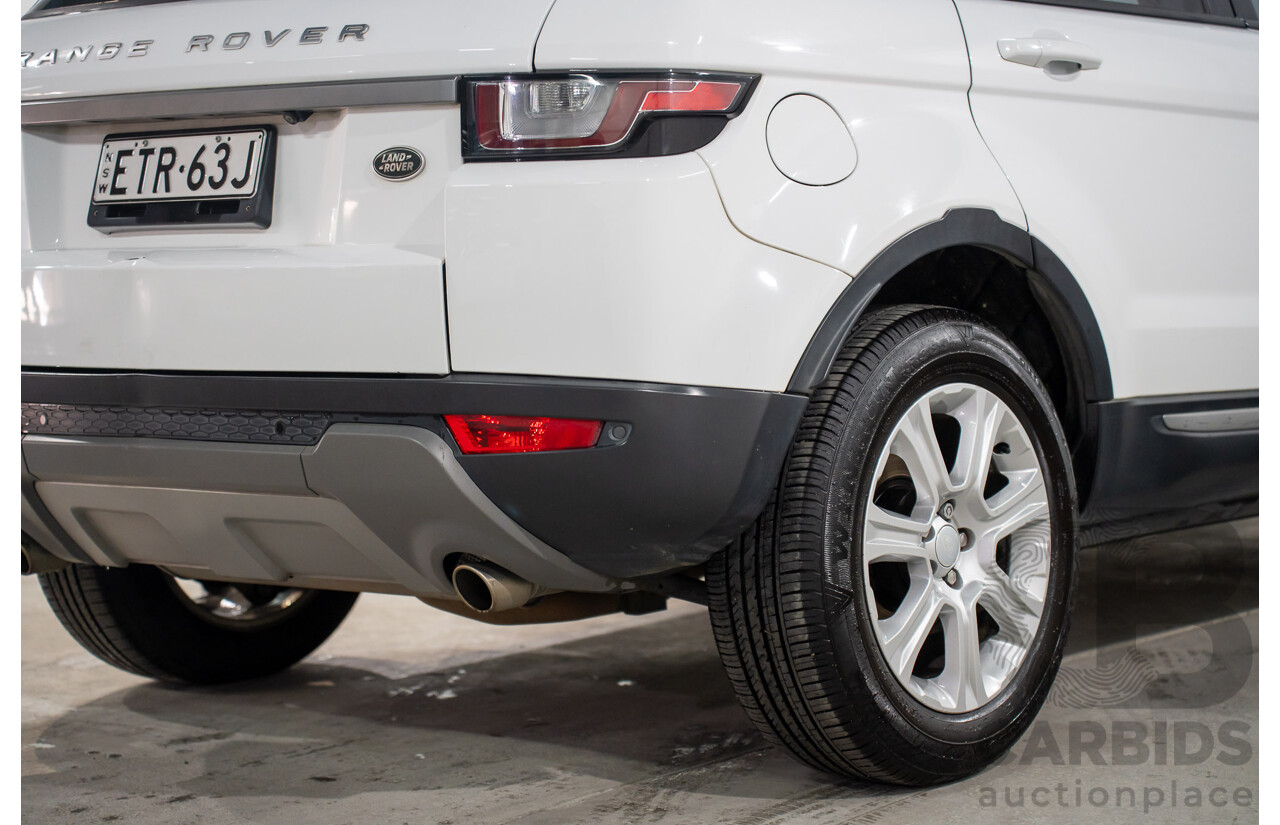 10/2015 Range Rover Evoque Td4 150 SE (AWD) LV MY16 5d Wagon Fuji White Turbo Diesel 2.0L