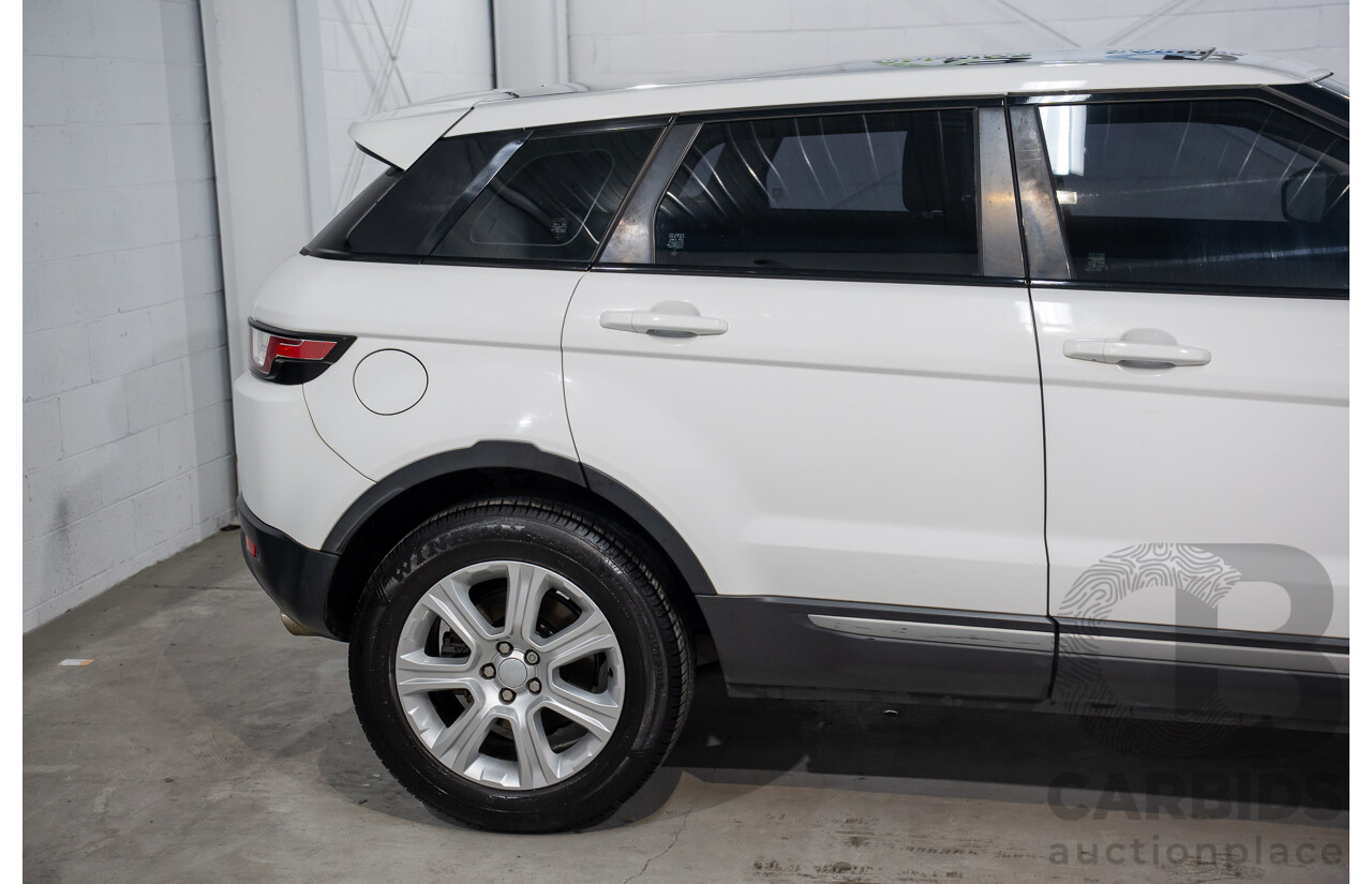 10/2015 Range Rover Evoque Td4 150 SE (AWD) LV MY16 5d Wagon Fuji White Turbo Diesel 2.0L