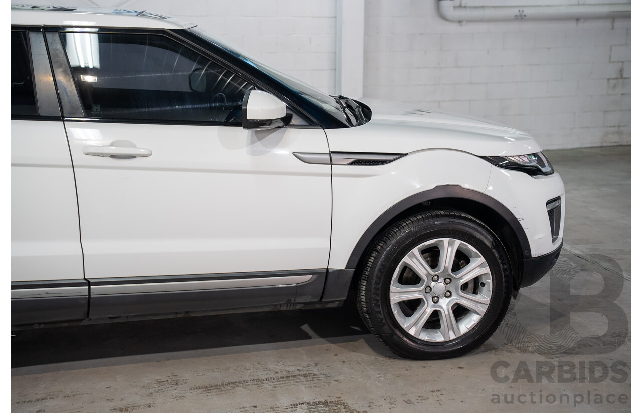 10/2015 Range Rover Evoque Td4 150 SE (AWD) LV MY16 5d Wagon Fuji White Turbo Diesel 2.0L