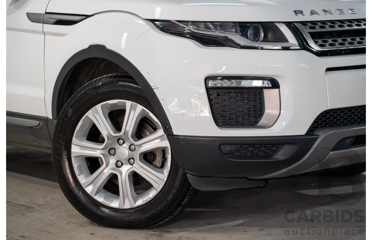 10/2015 Range Rover Evoque Td4 150 SE (AWD) LV MY16 5d Wagon Fuji White Turbo Diesel 2.0L