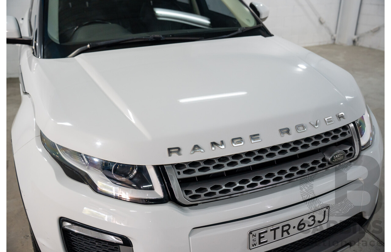 10/2015 Range Rover Evoque Td4 150 SE (AWD) LV MY16 5d Wagon Fuji White Turbo Diesel 2.0L
