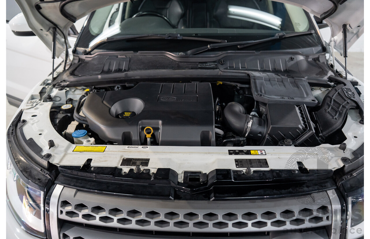 10/2015 Range Rover Evoque Td4 150 SE (AWD) LV MY16 5d Wagon Fuji White Turbo Diesel 2.0L