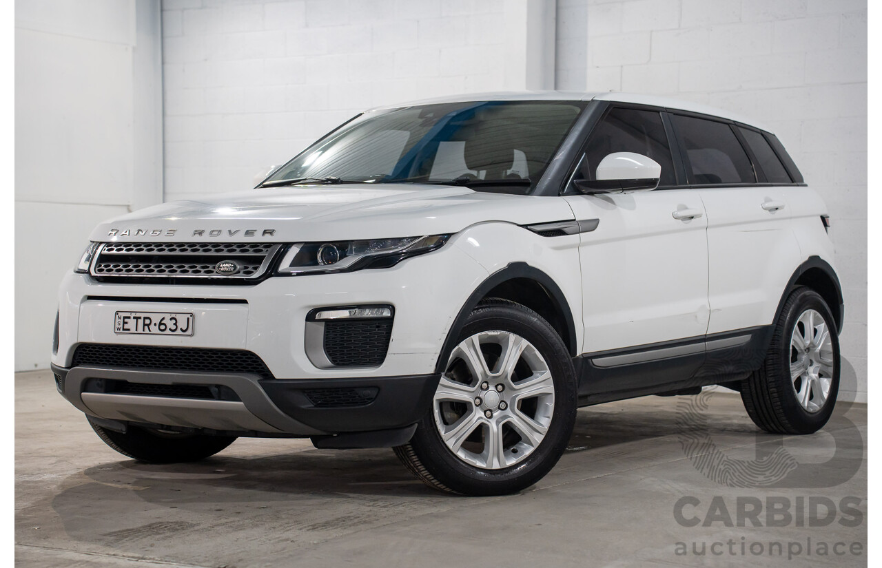 10/2015 Range Rover Evoque Td4 150 SE (AWD) LV MY16 5d Wagon Fuji White Turbo Diesel 2.0L