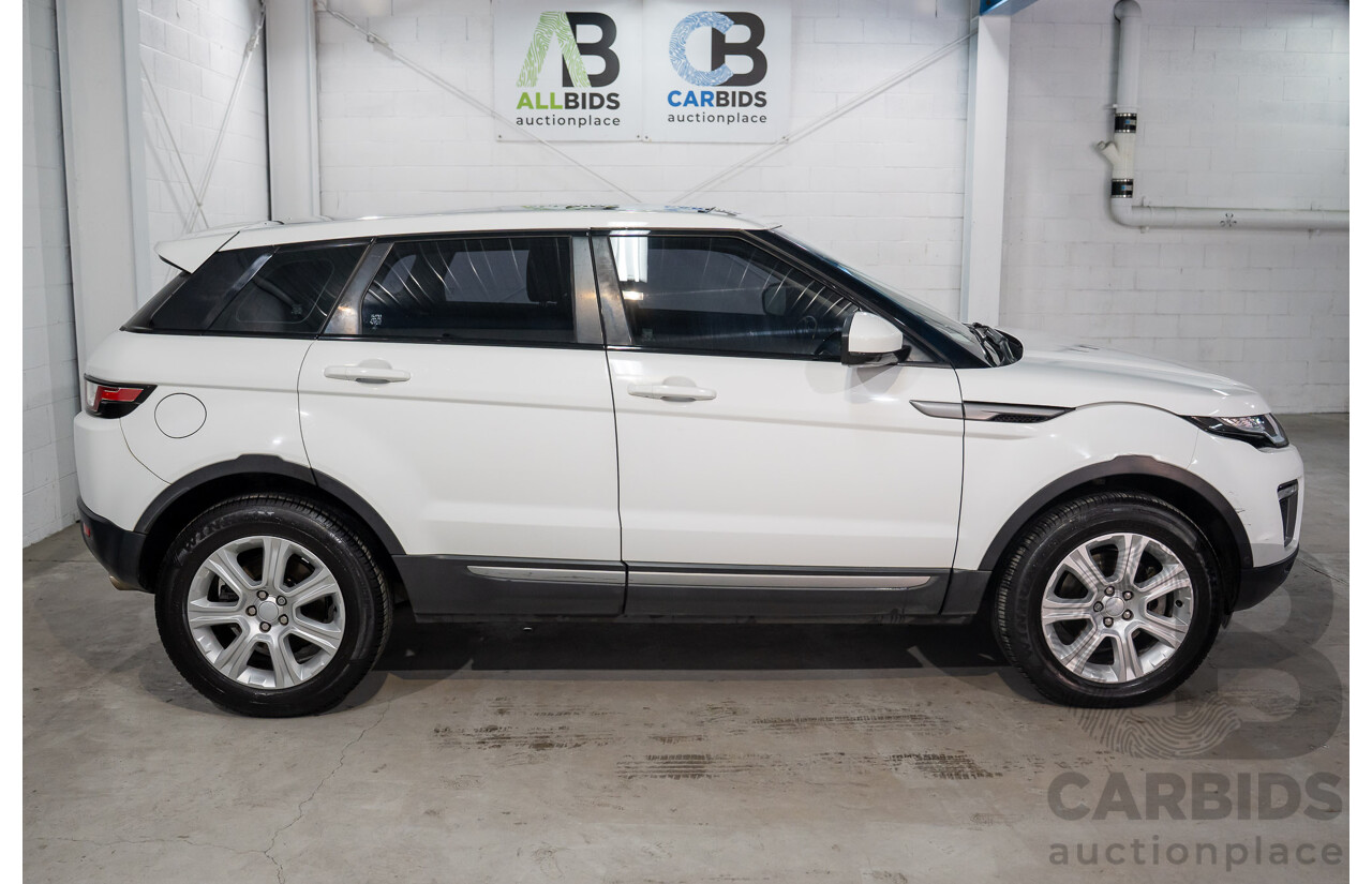 10/2015 Range Rover Evoque Td4 150 SE (AWD) LV MY16 5d Wagon Fuji White Turbo Diesel 2.0L