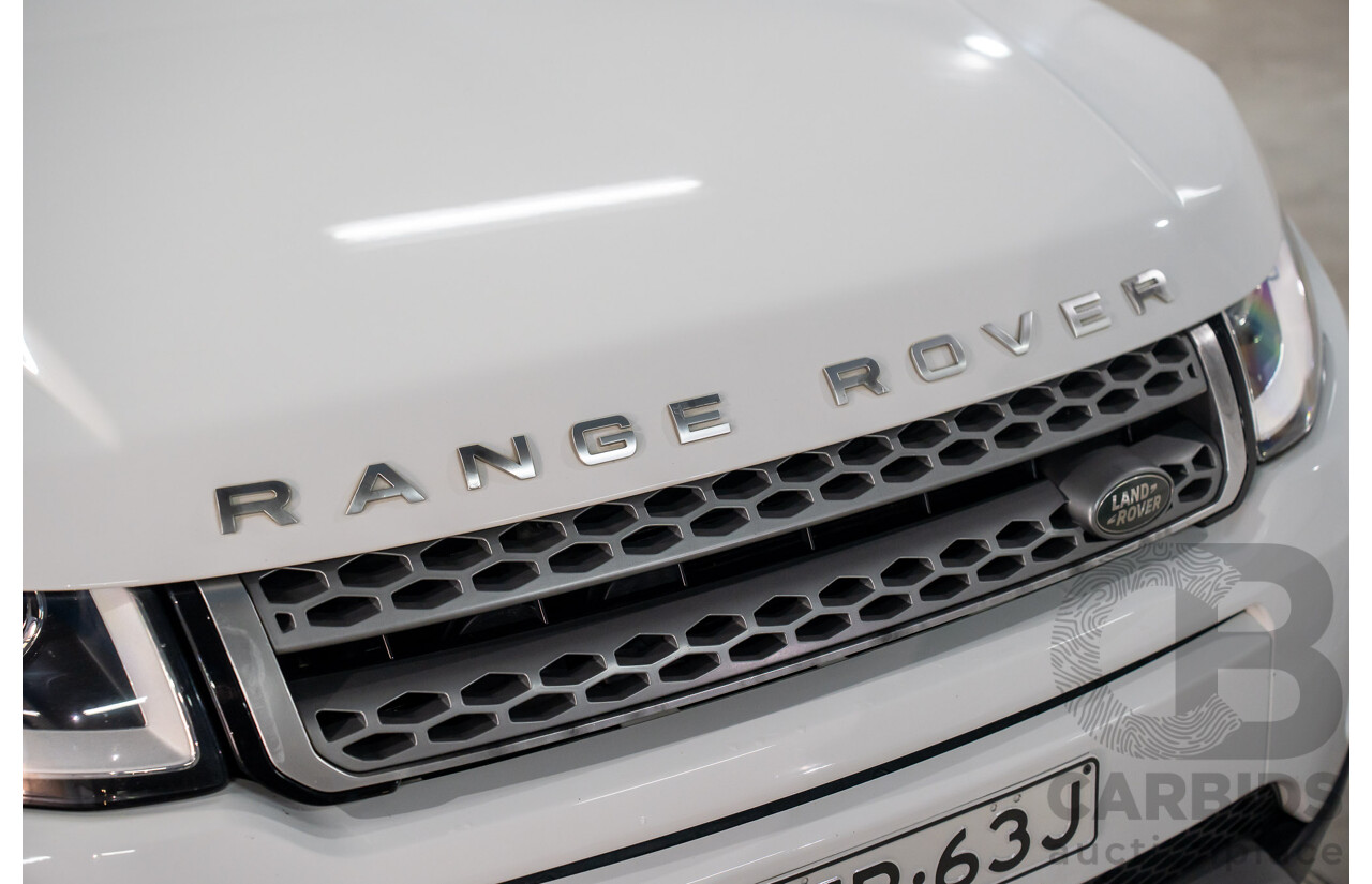 10/2015 Range Rover Evoque Td4 150 SE (AWD) LV MY16 5d Wagon Fuji White Turbo Diesel 2.0L