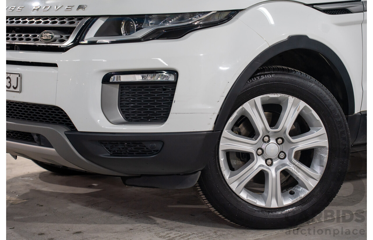 10/2015 Range Rover Evoque Td4 150 SE (AWD) LV MY16 5d Wagon Fuji White Turbo Diesel 2.0L