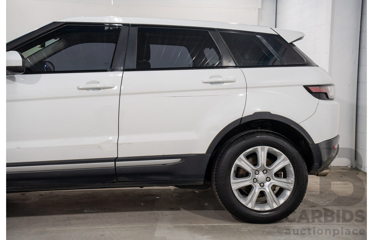 10/2015 Range Rover Evoque Td4 150 SE (AWD) LV MY16 5d Wagon Fuji White Turbo Diesel 2.0L