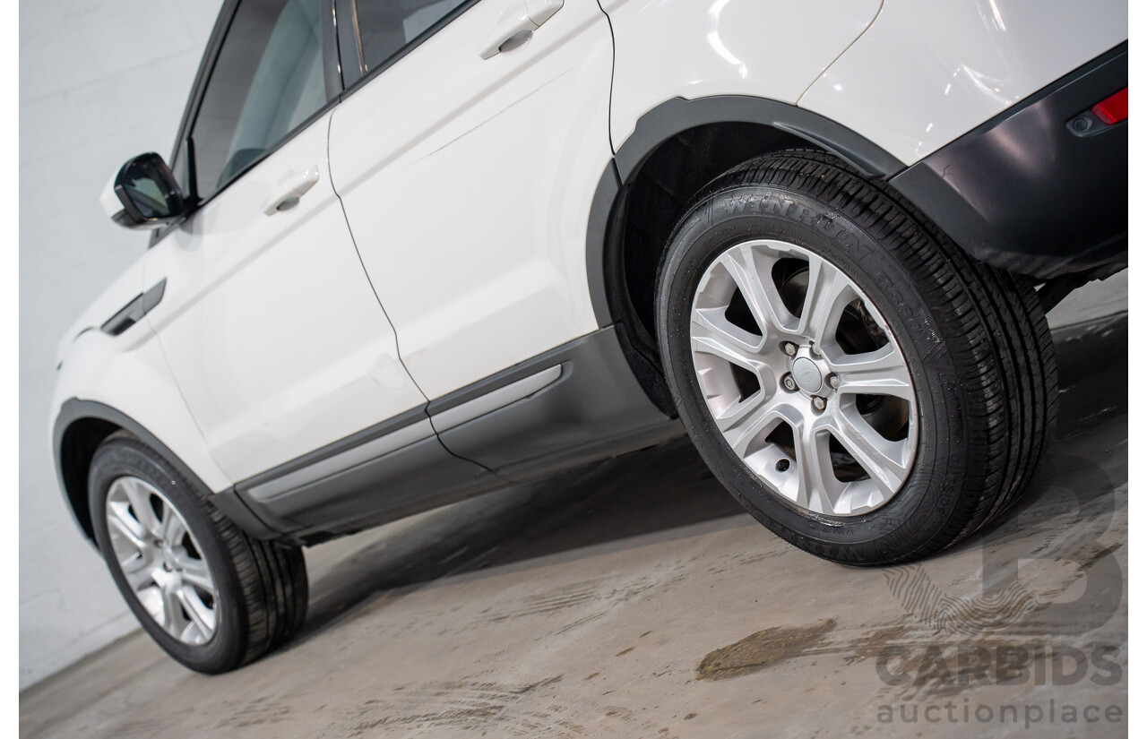 10/2015 Range Rover Evoque Td4 150 SE (AWD) LV MY16 5d Wagon Fuji White Turbo Diesel 2.0L