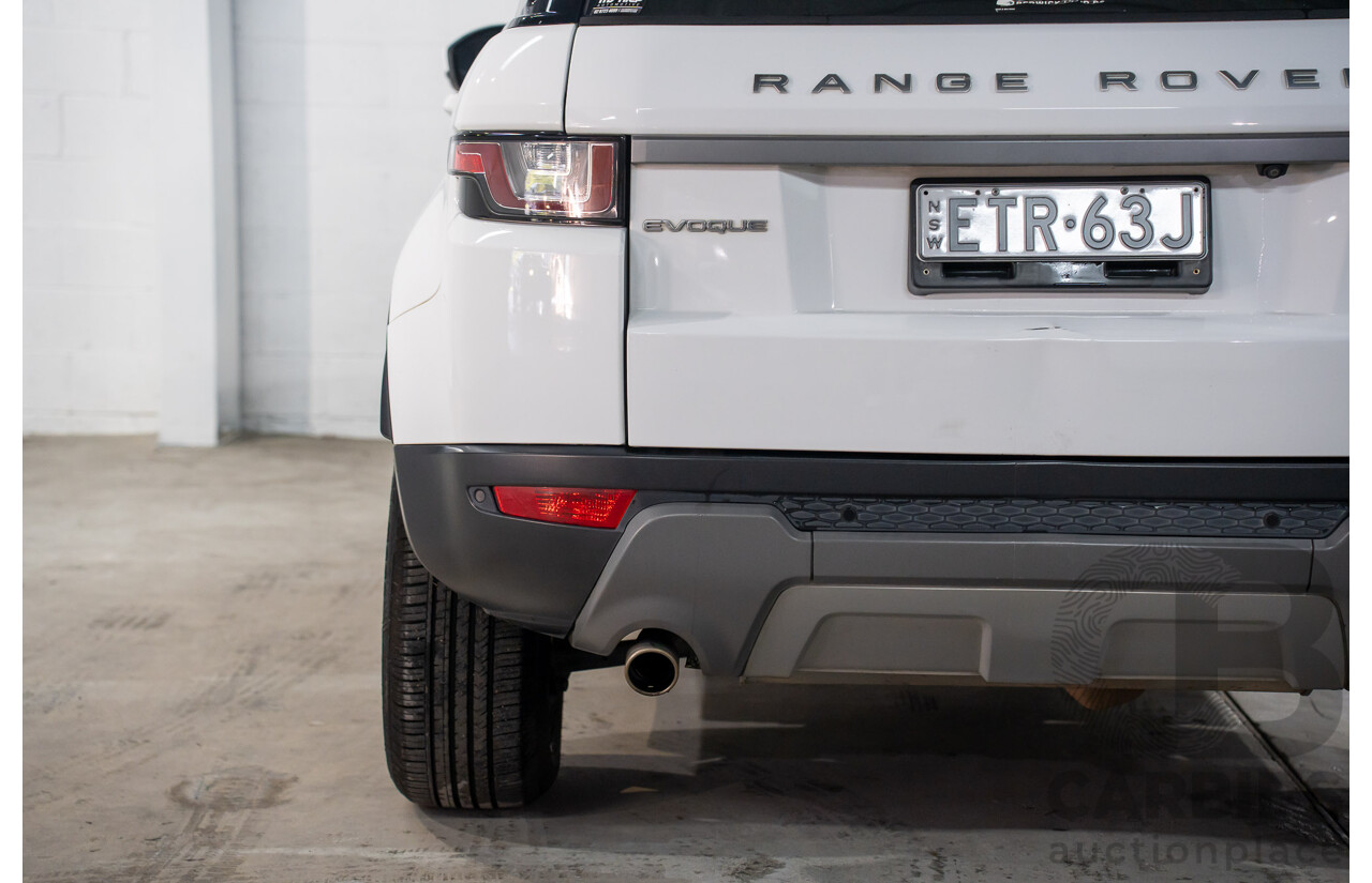 10/2015 Range Rover Evoque Td4 150 SE (AWD) LV MY16 5d Wagon Fuji White Turbo Diesel 2.0L