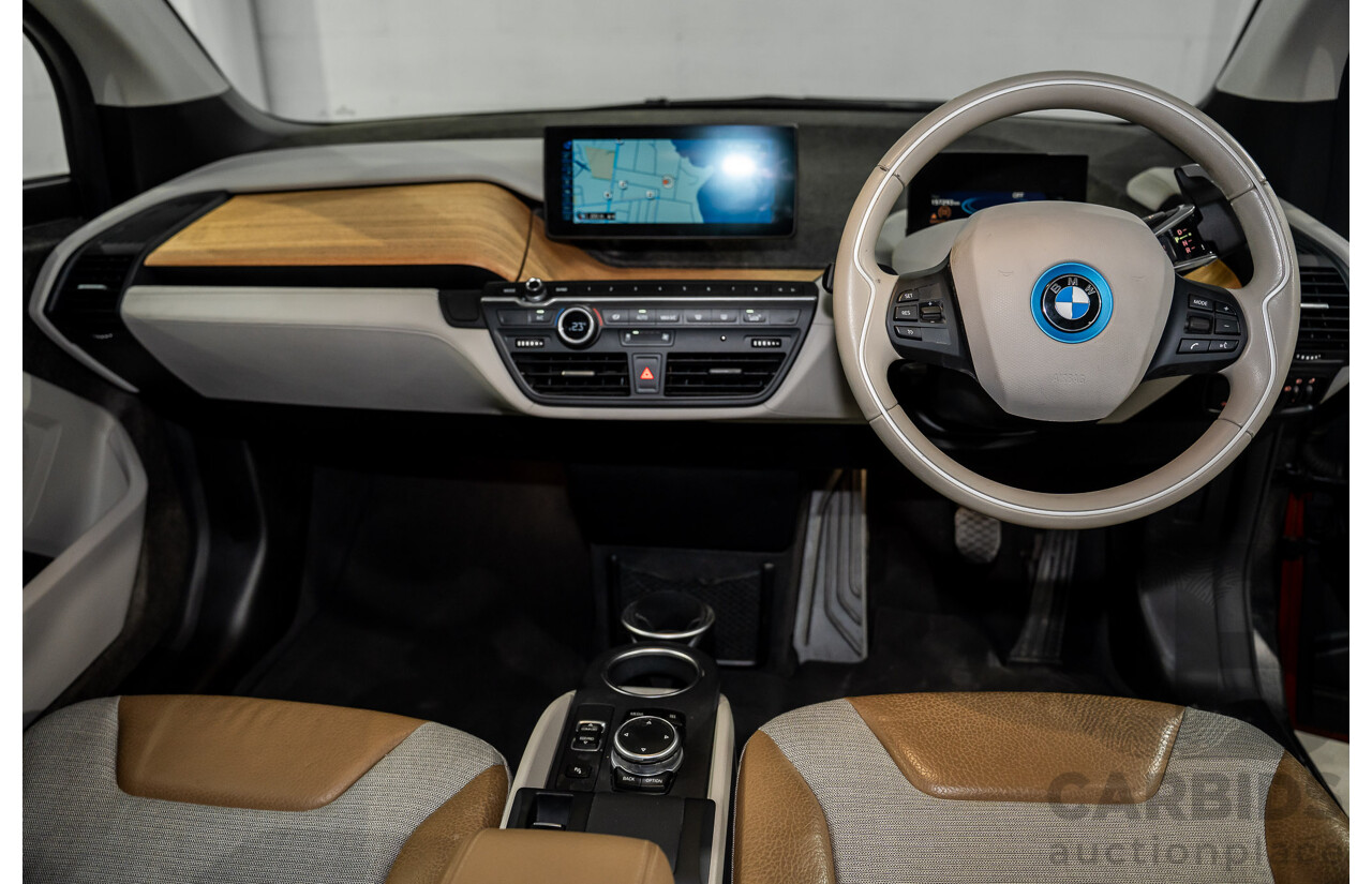 05/2015 BMW i3 REx Hybrid (RWD) IO1 4d Hatchback Solar Orange Metallic/Fluid Black 0.6L - 125kW