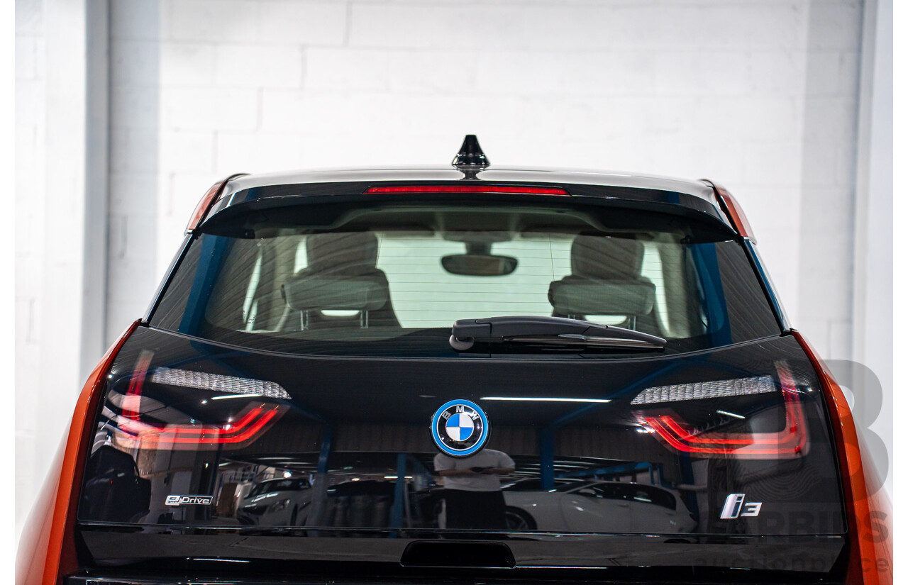 05/2015 BMW i3 REx Hybrid (RWD) IO1 4d Hatchback Solar Orange Metallic/Fluid Black 0.6L - 125kW