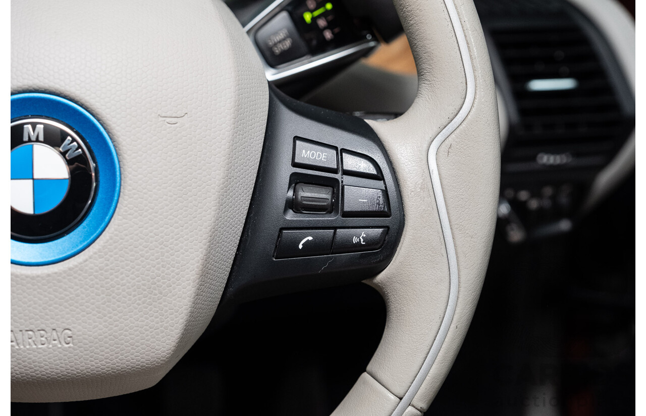 05/2015 BMW i3 REx Hybrid (RWD) IO1 4d Hatchback Solar Orange Metallic/Fluid Black 0.6L - 125kW