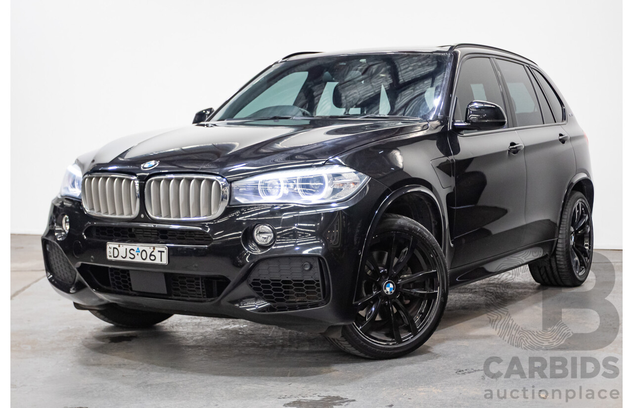 06/2016 BMW X5 xDRIVE 40e iPerformance PHEV M-Sport (AWD) F15 MY16 4D Wagon Black Saphhire Metallic 2.0L/230kW Plug in Hybrid