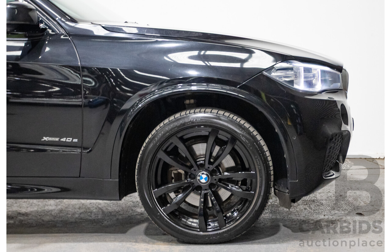06/2016 BMW X5 xDRIVE 40e iPerformance PHEV M-Sport (AWD) F15 MY16 4D Wagon Black Saphhire Metallic 2.0L/230kW Plug in Hybrid
