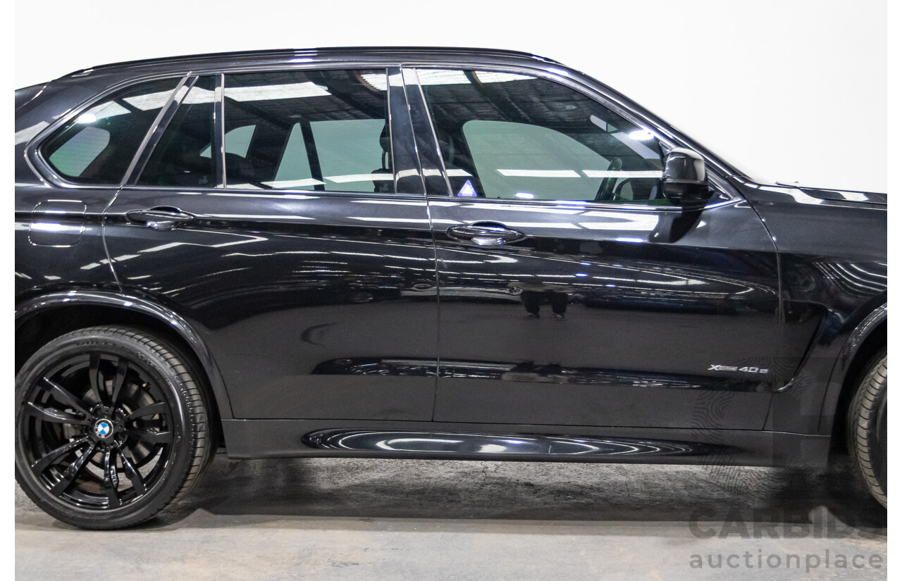 06/2016 BMW X5 xDRIVE 40e iPerformance PHEV M-Sport (AWD) F15 MY16 4D Wagon Black Saphhire Metallic 2.0L/230kW Plug in Hybrid