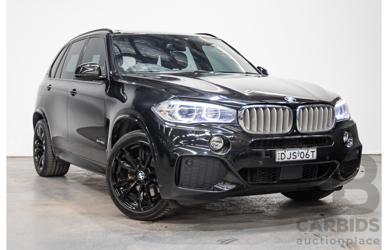 06/2016 BMW X5 xDRIVE 40e iPerformance PHEV M-Sport (AWD) F15 MY16 4D Wagon Black Saphhire Metallic 2.0L/230kW Plug in Hybrid