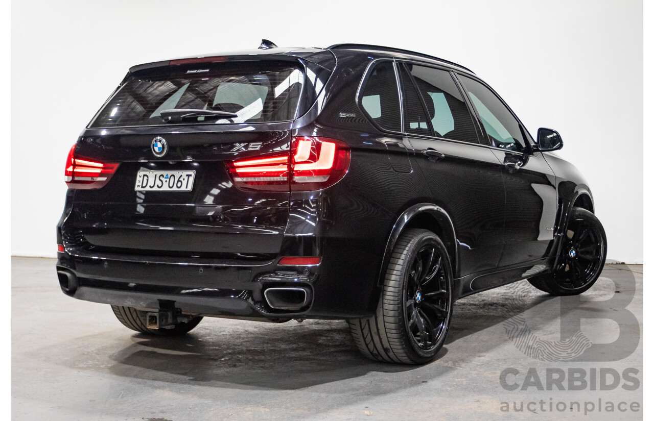 06/2016 BMW X5 xDRIVE 40e iPerformance PHEV M-Sport (AWD) F15 MY16 4D Wagon Black Saphhire Metallic 2.0L/230kW Plug in Hybrid