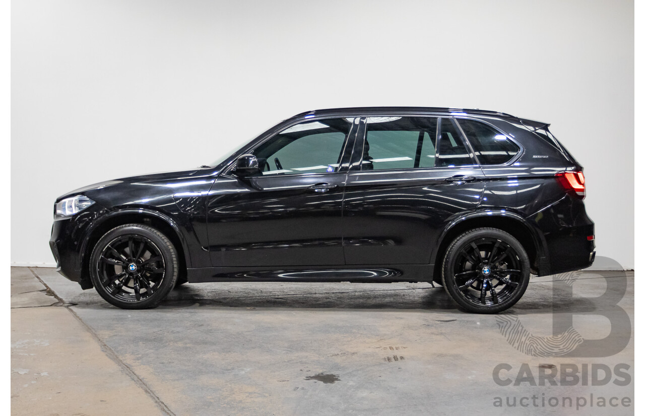 06/2016 BMW X5 xDRIVE 40e iPerformance PHEV M-Sport (AWD) F15 MY16 4D Wagon Black Saphhire Metallic 2.0L/230kW Plug in Hybrid