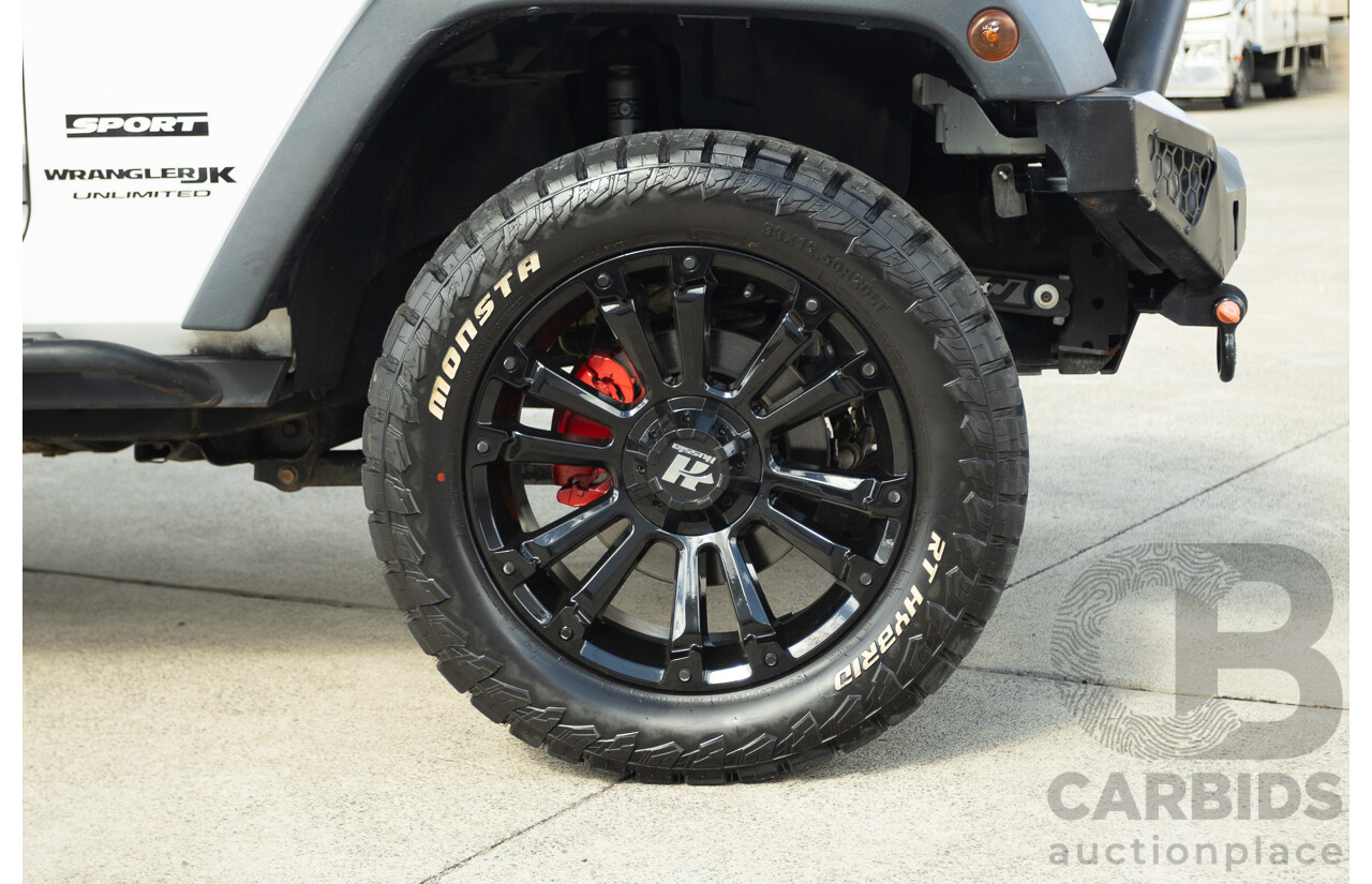 01/2018 Jeep Wrangler Unlimited SPORT (4x4) JK MY18 4D Hardtop Bright White 3.6L