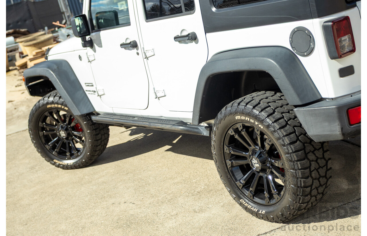 01/2018 Jeep Wrangler Unlimited SPORT (4x4) JK MY18 4D Hardtop Bright White 3.6L