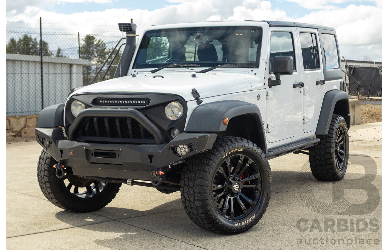 01/2018 Jeep Wrangler Unlimited SPORT (4x4) JK MY18 4D Hardtop Bright White 3.6L