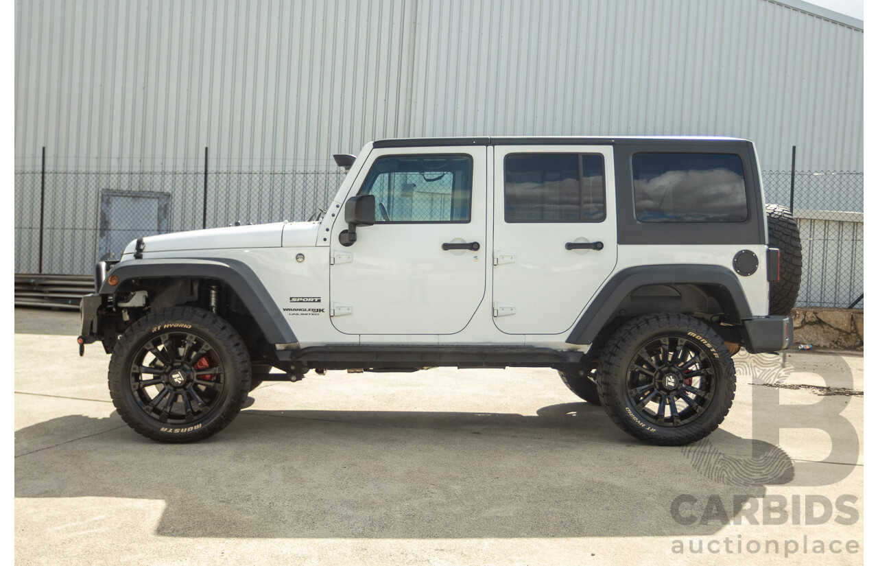 01/2018 Jeep Wrangler Unlimited SPORT (4x4) JK MY18 4D Hardtop Bright White 3.6L