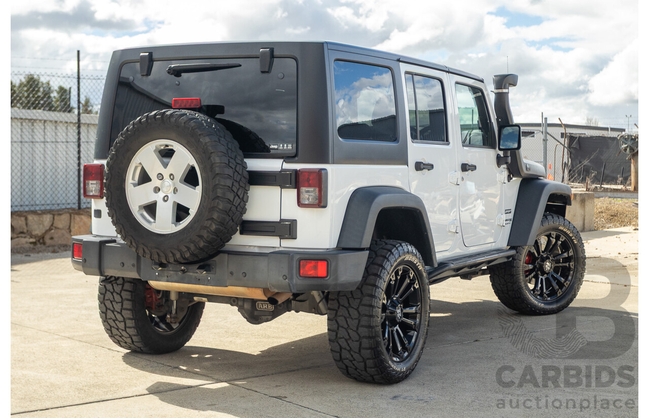 01/2018 Jeep Wrangler Unlimited SPORT (4x4) JK MY18 4D Hardtop Bright White 3.6L