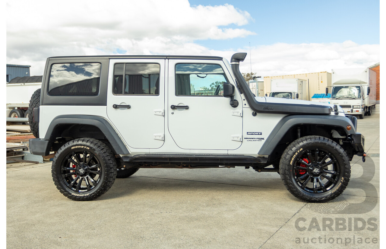 01/2018 Jeep Wrangler Unlimited SPORT (4x4) JK MY18 4D Hardtop Bright White 3.6L