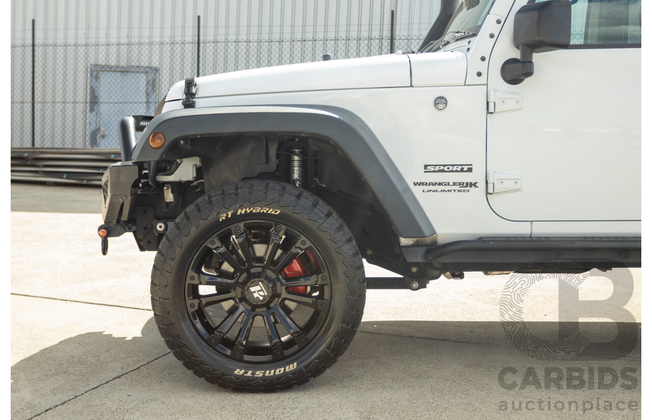 01/2018 Jeep Wrangler Unlimited SPORT (4x4) JK MY18 4D Hardtop Bright White 3.6L