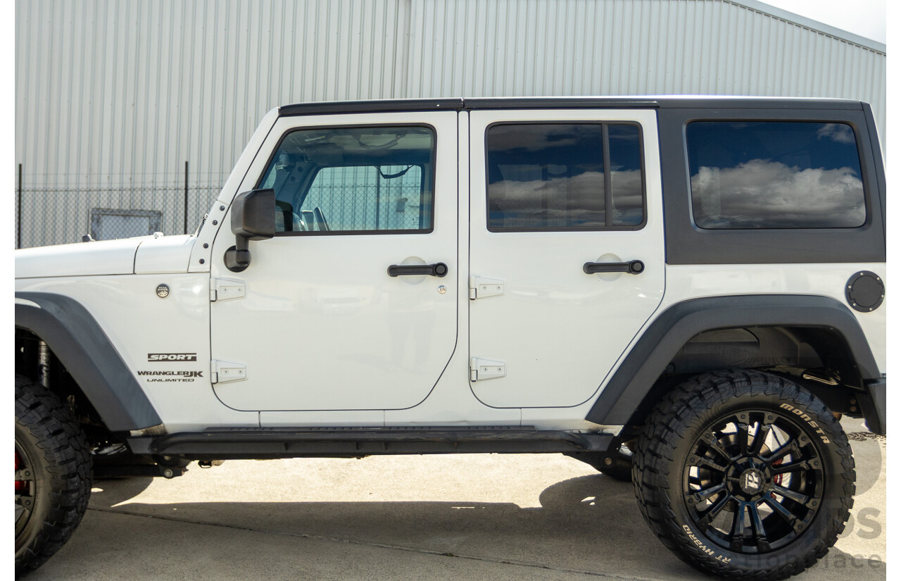 01/2018 Jeep Wrangler Unlimited SPORT (4x4) JK MY18 4D Hardtop Bright White 3.6L