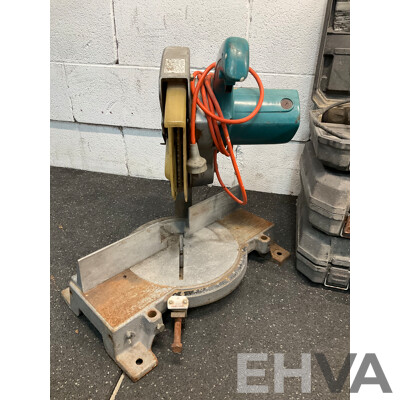 Assorted Power Tools, Including MAKITA 255mm Miter Saw, OZITO Hammer Drills and Scroll Saw - Lot of 5