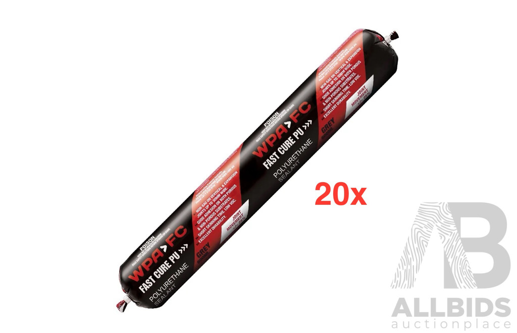 WPA FC (grey) Fast Cure Polyurethane Sealant  - Lot of 20