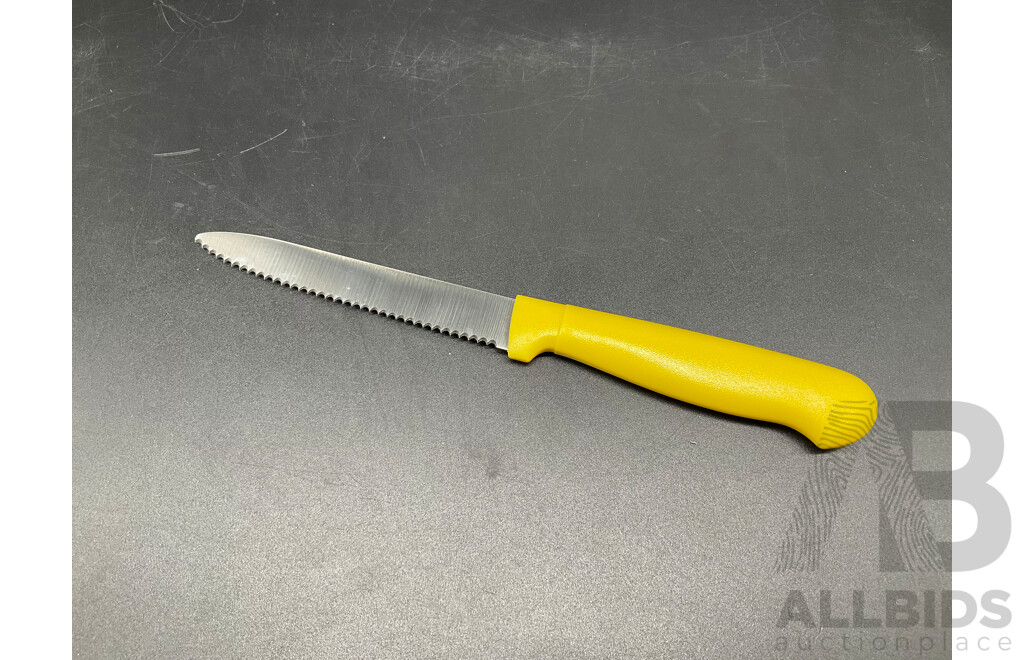 22 Cm Paring Knife, Yellow Handle  - Lot of 75