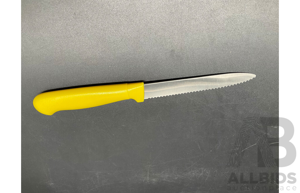 22 Cm Paring Knife, Yellow Handle  - Lot of 75