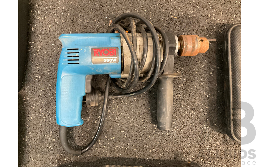 Assorted Power Tools, Including RYOBI, GMC, BOSCH and GMC - Lot of 7