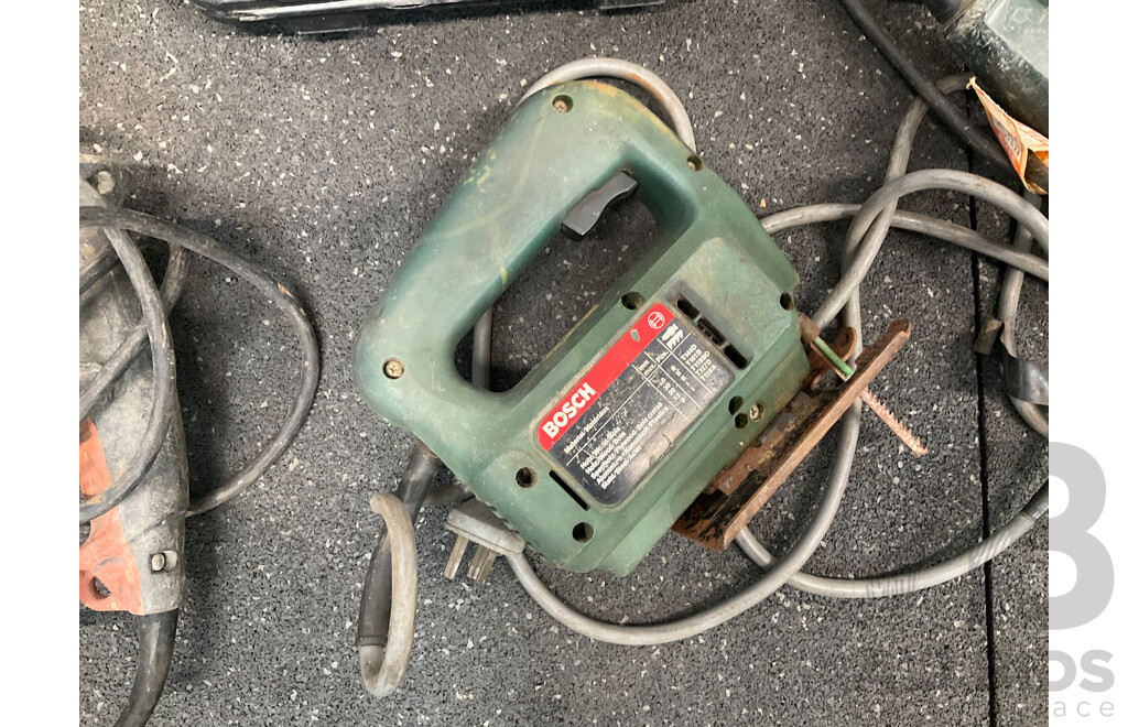 Assorted Power Tools, Including RYOBI, GMC, BOSCH and GMC - Lot of 7