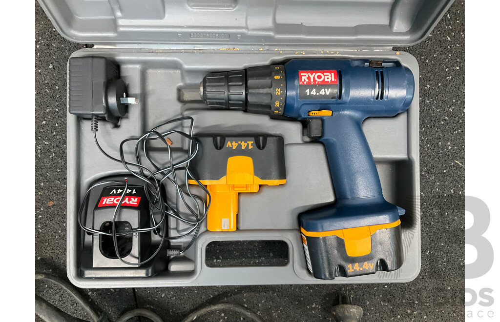 Assorted Power Tools, Including RYOBI, GMC, BOSCH and GMC - Lot of 7